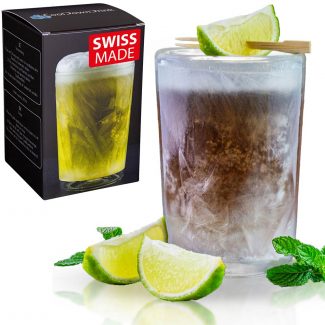 CoolDownDrink-Glas 280ml mit Rum Cola und Limetten-Dekoration